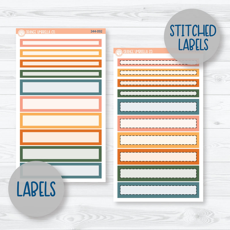 Fall Leaves & Florals | 7x9 Compact Vertical Planner Kit Stickers | Madeline | 344-091