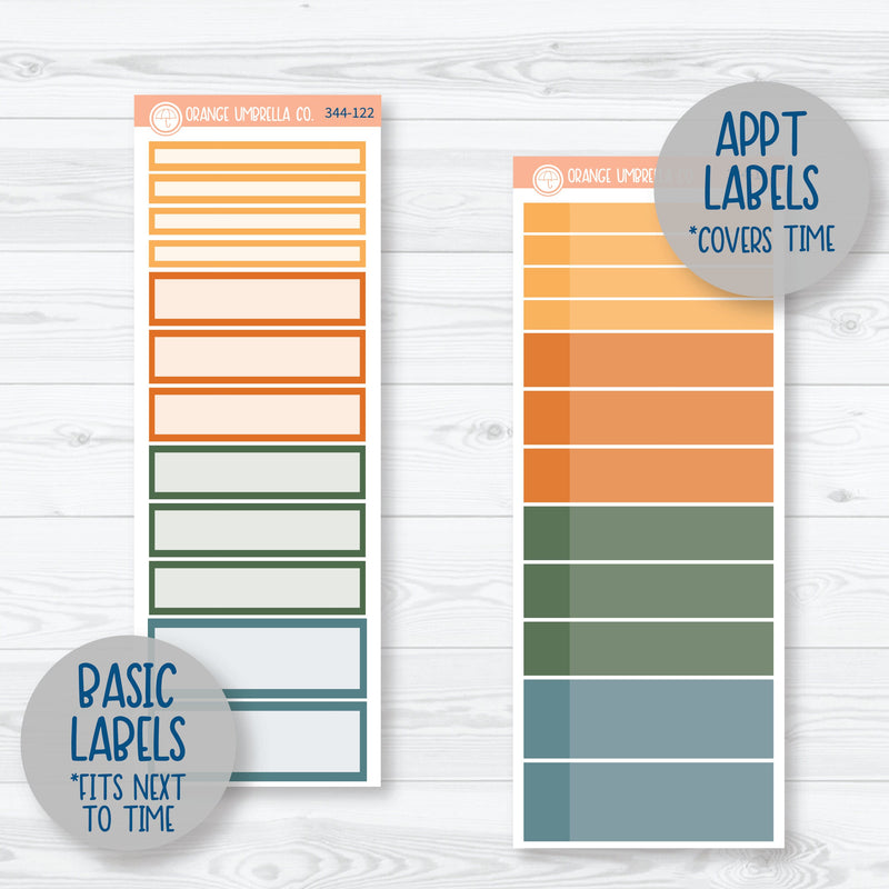 Fall Leaves & Florals | A5 Daily Duo Planner Kit Stickers | Madeline | 344-121