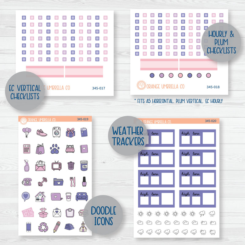 Pink Halloween Kit | Weekly Add-On Planner Kit Stickers | Spider Queen | 345-012