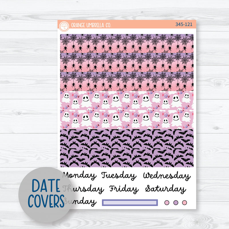 Pink Halloween | A5 Daily Duo Planner Kit Stickers | Spider Queen | 345-121