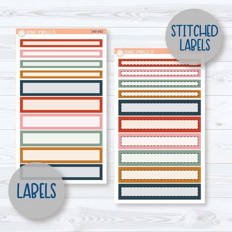 Autumn Floral Kit | 7x9 Compact Vertical Planner Kit Stickers | Mallory | 346-091