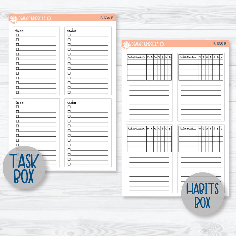 Pumpkin & Ghost Halloween Kit | A5 Daily Duo Planner Kit Stickers | Eye of a Newt | 347-121