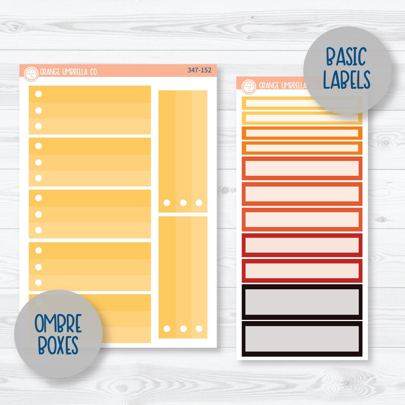 Pumpkin & Ghost Halloween Kit | 7x9 Plum Daily Planner Kit Stickers | Eye of a Newt | 347-151