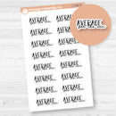 Average for the win; Spazz Quotes Planner Stickers | C-408-B