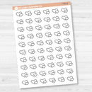 Hand Doodled Hearts Icon Planner Stickers | I-482