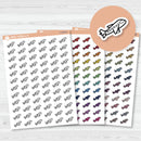 Hand Doodled Airplane Icon Planner Stickers | I-479
