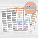 Meeting Hobonichi Color Stitched Quarter Box Planner Stickers | L-509