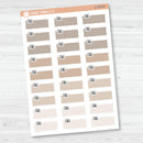 Call Hobonichi Color Stitched Quarter BoxPlanner Stickers | L-510