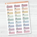 Email\ To Email Hobonichi Color Stitched Quarter Box Planner Stickers | L-511