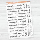 Reading Note Sheet Builder Planner Stickers | Clear Matte | M-013-, M-014 & M-015-BCM
