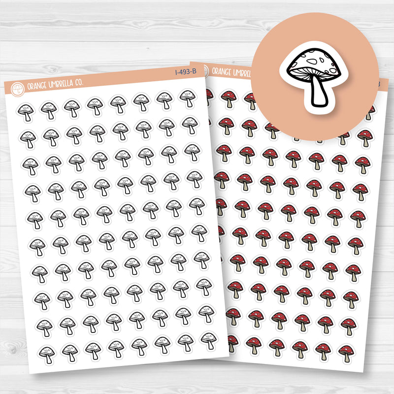 Mushroom Icons Planner Stickers | I-493