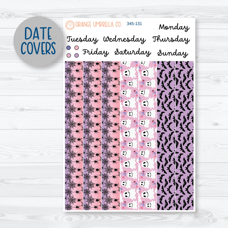 Pink Halloween Kit | 7x9 Daily Duo Planner Kit Stickers | Spider Queen | 345-131