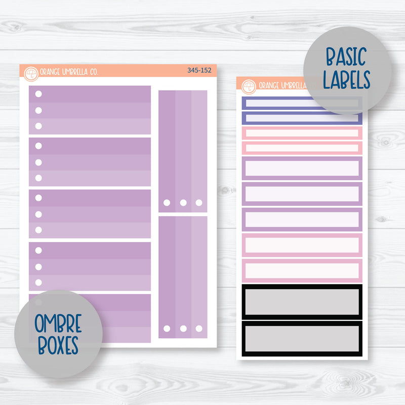 Pink Halloween Kit | 7x9 Plum Daily Planner Kit Stickers | Spider Queen | 345-151