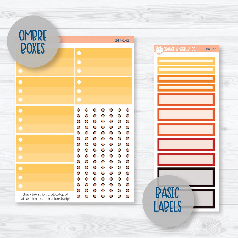 Pumpkin & Ghost Halloween Kit | A5 Plum Daily Planner Kit Stickers | Eye of a Newt | 347-141