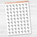 Meal Icons | Hand Doodled Fork and Knife Icon Planner Stickers | I-481