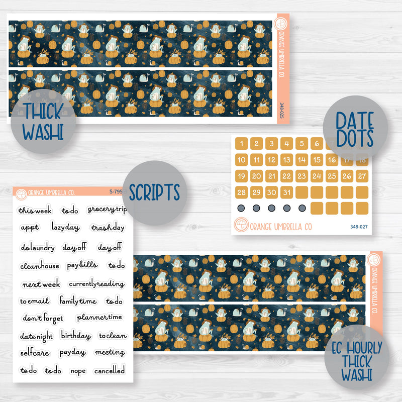 Fall Frogs Kit | Weekly Add-On Planner Kit Stickers | Toadally | 348-012