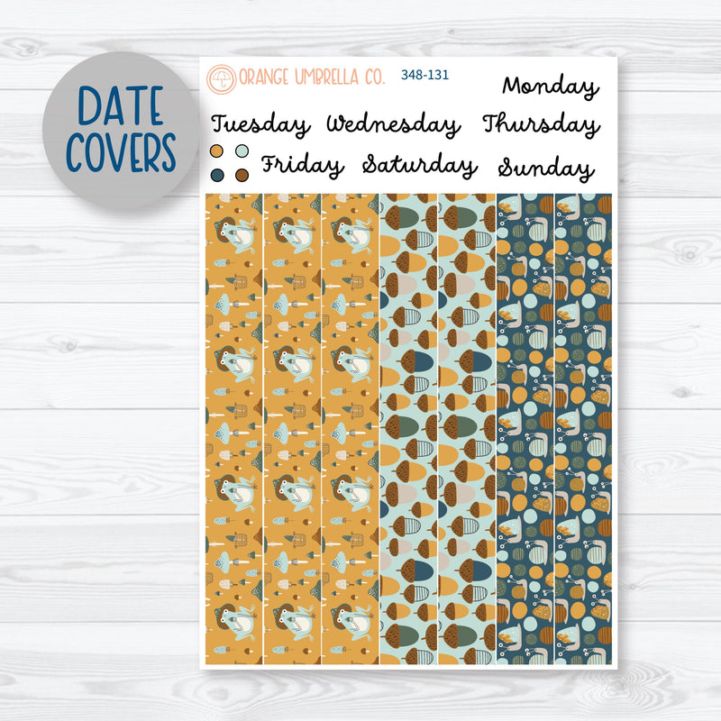 Fall Frogs Kit | 7x9 Daily Duo Planner Kit Stickers | Toadally | 348-131