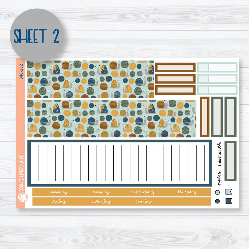 Fall Frogs | 7x9 ECLP Monthly & Dashboard Planner Kit Stickers | Toadally | 348-251