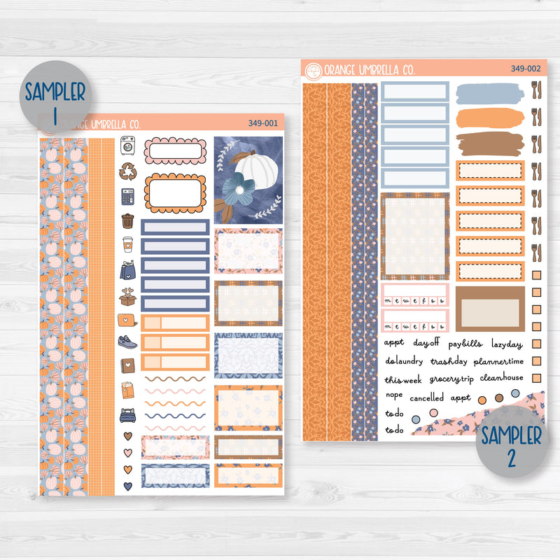 Romantic Autumn Pumpkin Kit | Weekly Planner Kit Stickers | Wonderfall | 349-001