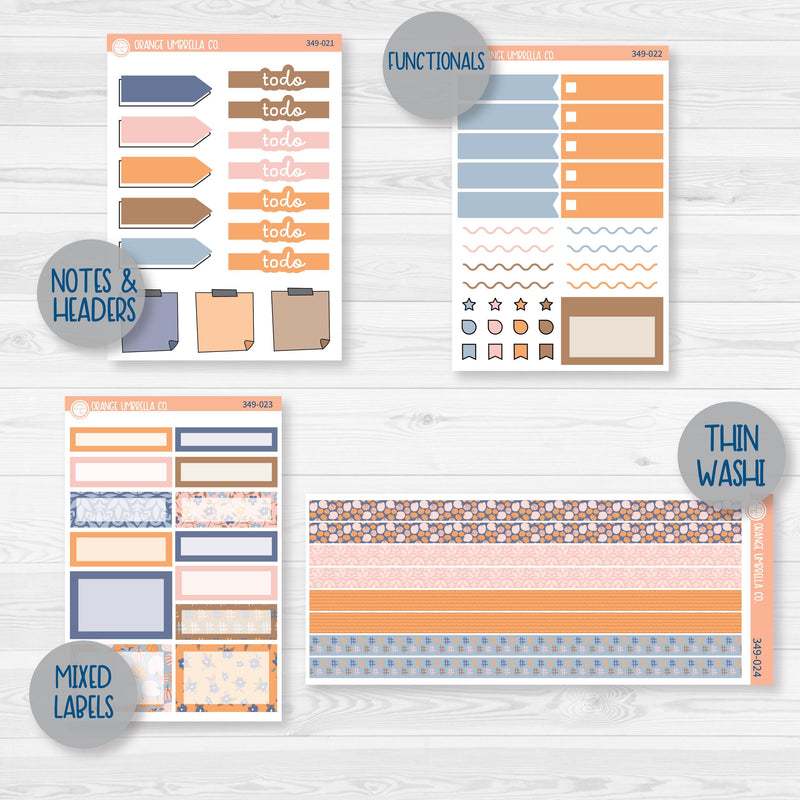 Romantic Autumn Pumpkin Kit | Weekly Add-On Planner Kit Stickers | Wonderfall | 349-012