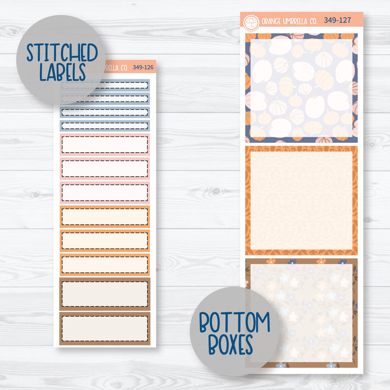 Romantic Autumn Pumpkin Kit | A5 Daily Duo Planner Kit Stickers | Wonderfall | 349-121