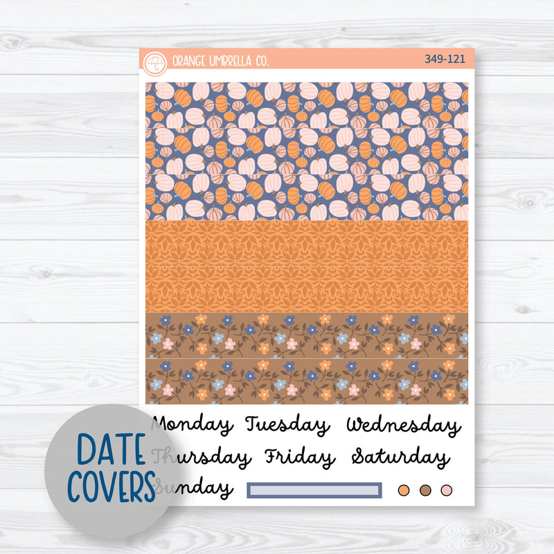 Romantic Autumn Pumpkin Kit | A5 Daily Duo Planner Kit Stickers | Wonderfall | 349-121