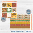 Thanksgiving Planner Kit | Weekly Planner Kit Stickers | Turkey Trot | 350-001