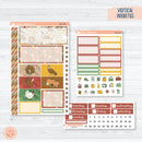 Thanksgiving Planner Kit | Plum Vertical Priorities 7x9 Planner Kit Stickers | Turkey Trot | 350-041