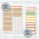 Thanksgiving Planner Kit | A5 Plum Daily Planner Kit Stickers | Turkey Trot | 350-141