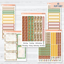 Thanksgiving Planner Kit | A5 Plum Daily Planner Kit Stickers | Turkey Trot | 350-141