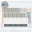 Neutral Florals And Shapes | 7x9 ECLP Monthly & Dashboard Planner Kit Stickers | Serenity | 351-251