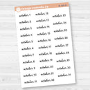Dates of the Month Planner Stickers and Labels | F16 Script | B-742-747-B