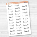 Dates of the Month Planner Stickers and Labels | F16 Print | B-748-753-B