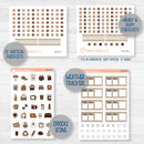 Winter Animals Kit | Weekly Add-On Planner Kit Stickers | Hiberate | 352-012