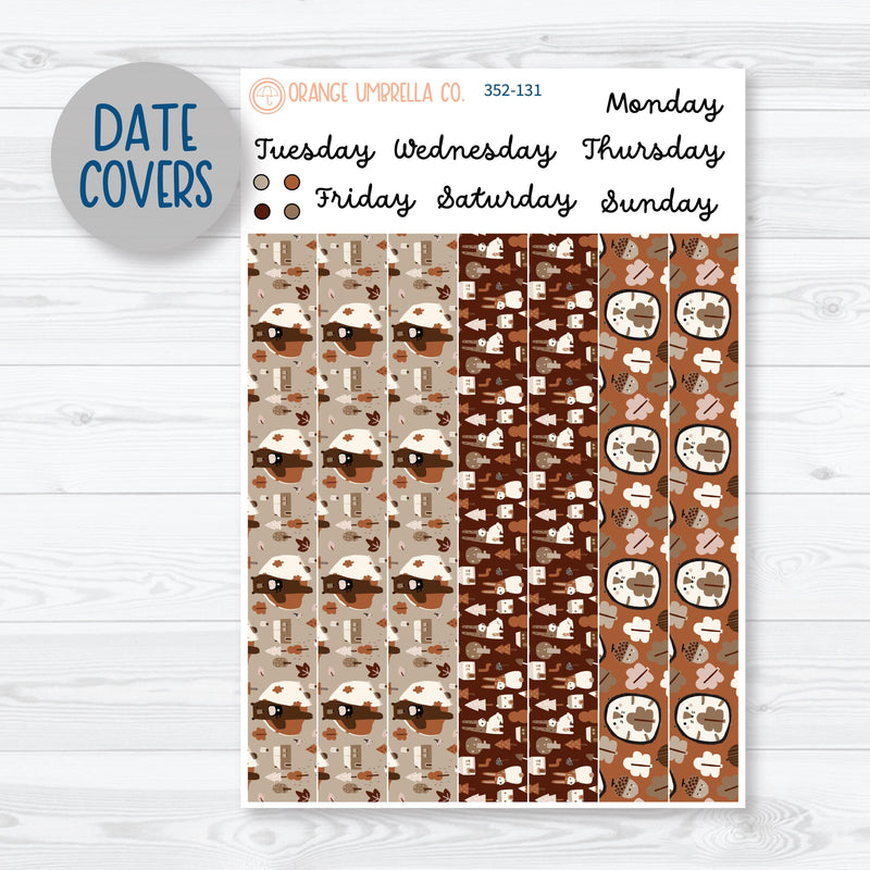 Winter Animals Kit | 7x9 Daily Duo Planner Kit Stickers | Hibernate | 352-131