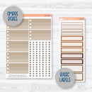 Winter Animals Kit | A5 Plum Daily Planner Kit Stickers | Hibernate | 352-141