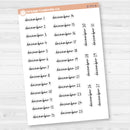 Dates of the Month Planner Stickers and Labels | F17 Script | B-766-771-B