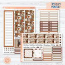 Winter Animals Kit | 7x9 Plum Monthly Planner Kit Stickers | Hibernate | 352-221