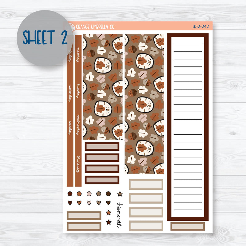 Winter Animals Kit | A5 EC Monthly & Dashboard Planner Kit Stickers | Hibernate | 352-241