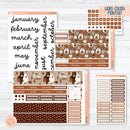 Winter Animals Kit | Hobonichi Cousin Monthly Planner Kit Stickers | Hibernate | 352-291
