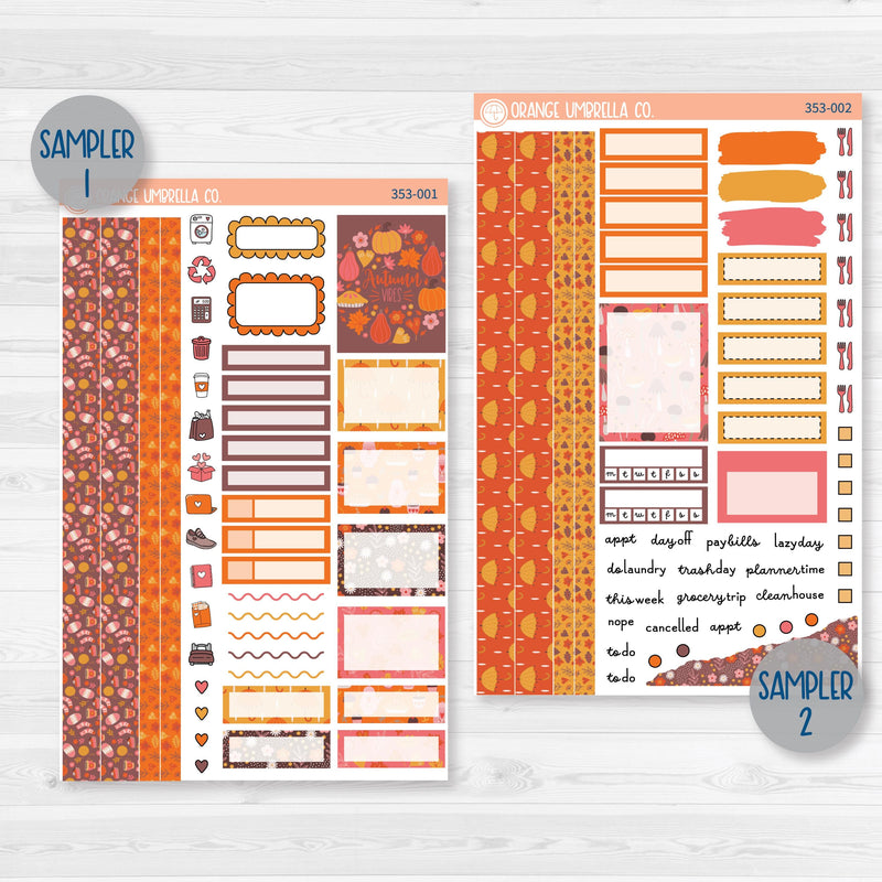 Autumn Vibes Kit | Weekly Planner Kit Stickers | Fall Around | 353-001