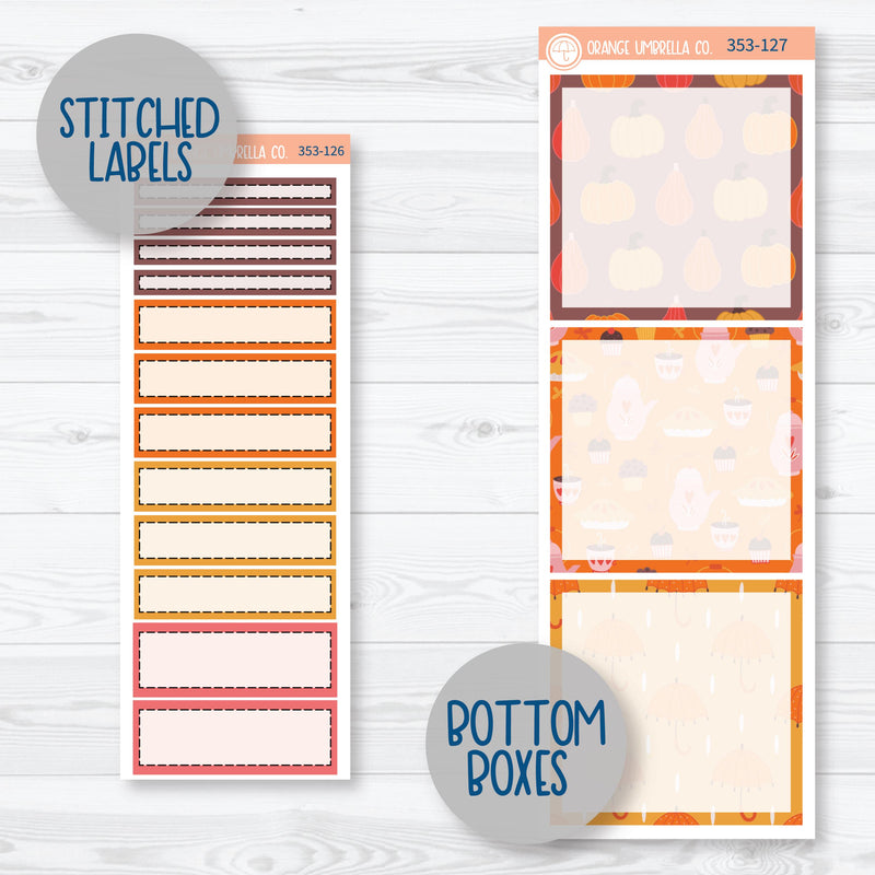 Autumn Vibes Kit | A5 Daily Duo Planner Kit Stickers | Fall Around | 353-121