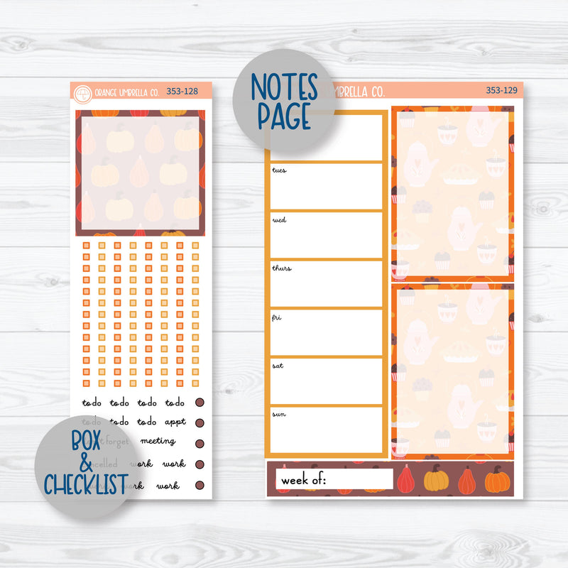 Autumn Vibes Kit | A5 Daily Duo Planner Kit Stickers | Fall Around | 353-121