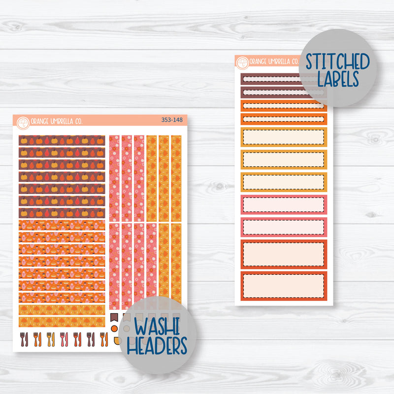 Autumn Vibes Kit | A5 Plum Daily Planner Kit Stickers | Fall Around | 353-141