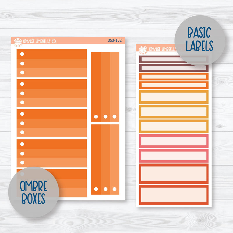 Autumn Vibes Kit | 7x9 Plum Daily Planner Kit Stickers | Fall Around | 353-151