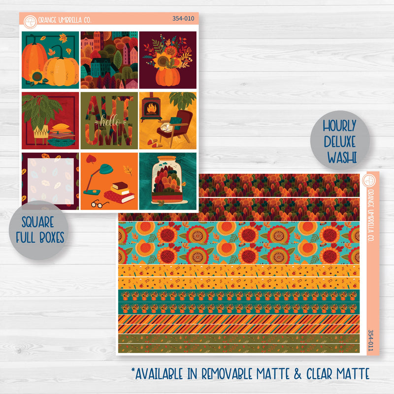 Fall Foliage Kit | Weekly Planner Kit Stickers | Autumn Jewels | 354-001