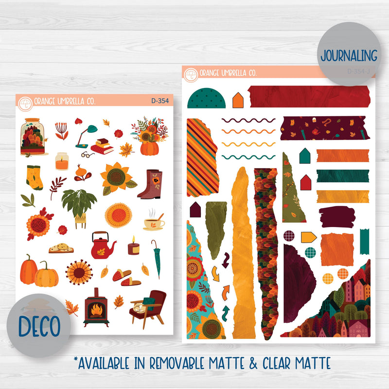 Fall Foliage Kit | Weekly Planner Kit Stickers | Autumn Jewels | 354-001