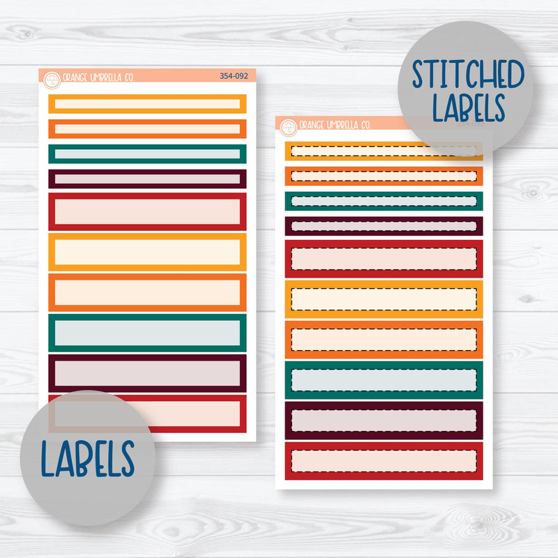 Fall Foliage Kit | 7x9 Compact Vertical Planner Kit Stickers | Autumn Jewels | 354-091