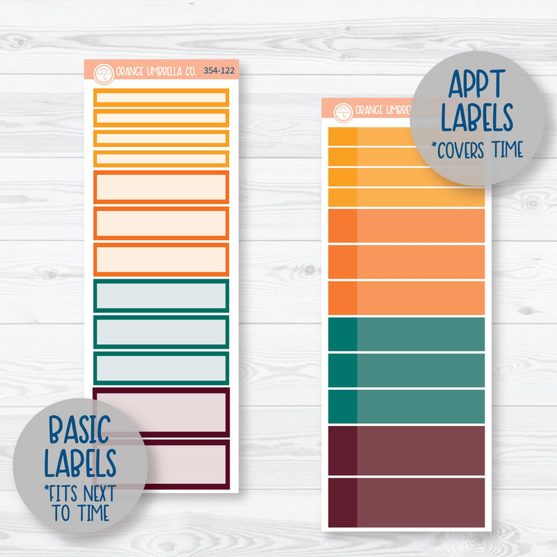 Fall Foliage Kit | A5 Daily Duo Planner Kit Stickers | Autumn Jewels | 354-121