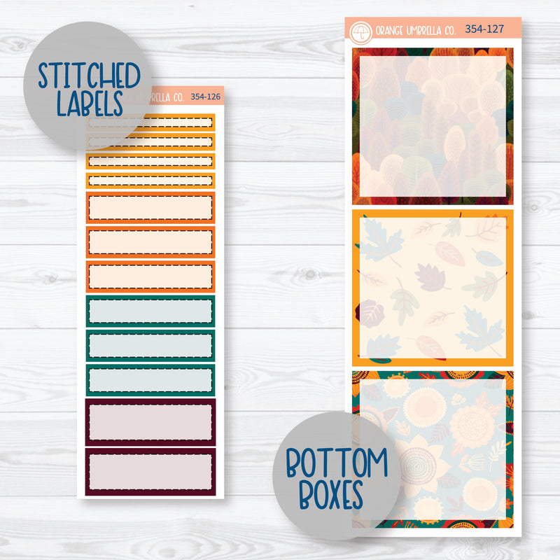 Fall Foliage Kit | A5 Daily Duo Planner Kit Stickers | Autumn Jewels | 354-121